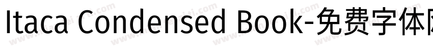 Itaca Condensed Book字体转换